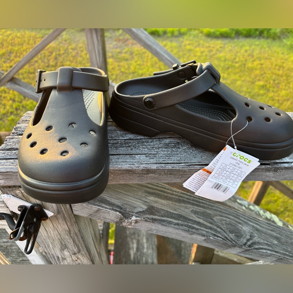 CROCS Mary Jane Clogs